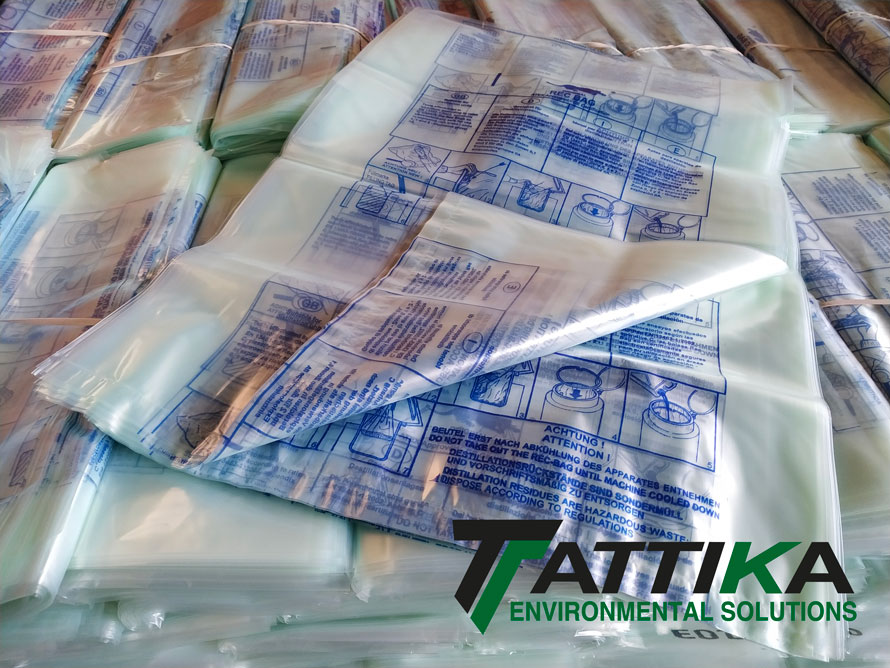 Sacchetti Rec-Bag monouso per distillatori di solventi Tattika