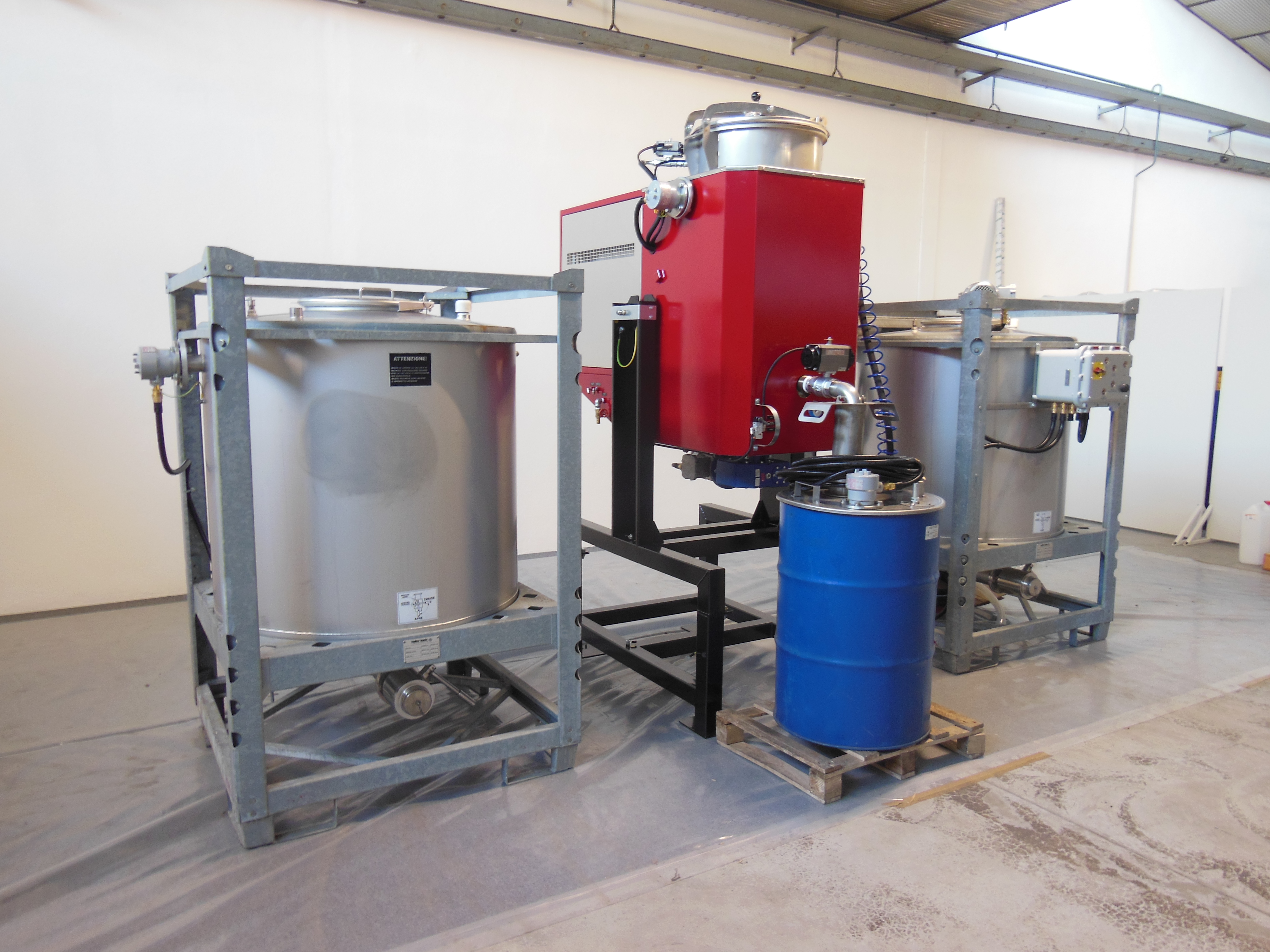 PRO 120 PLC SCR — distillatore solventi 120 L