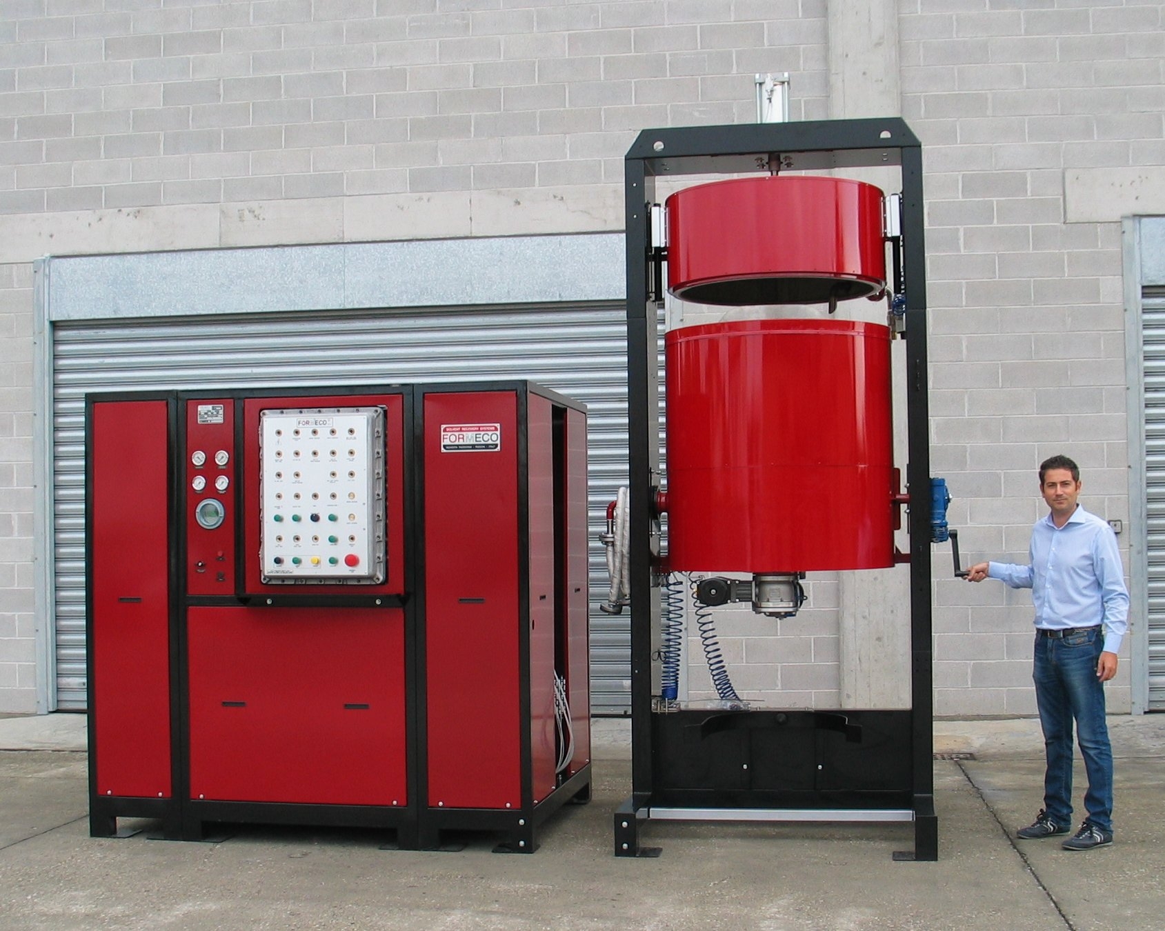 Serie Industrial — distillatore solventi 200–2200 L